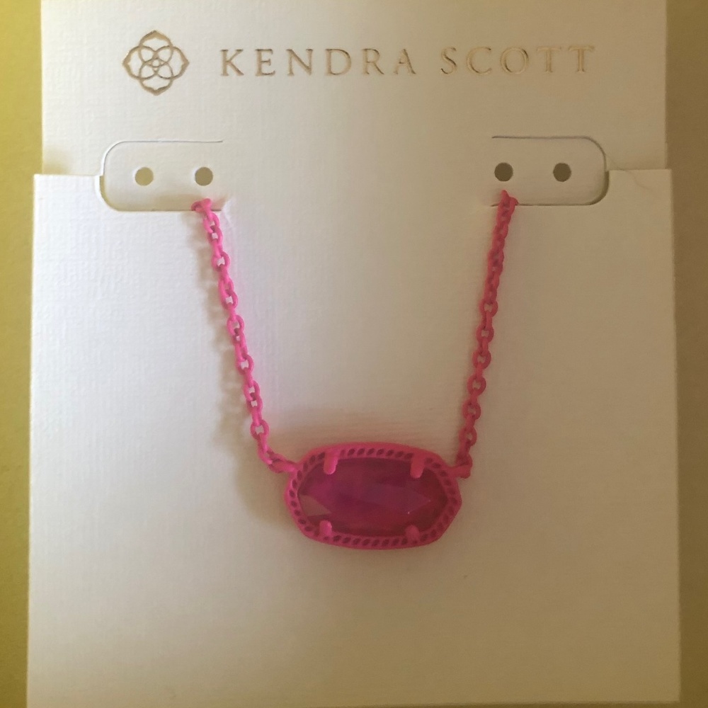 NEW Kendra Scott Elisa Hot Pink Necklace